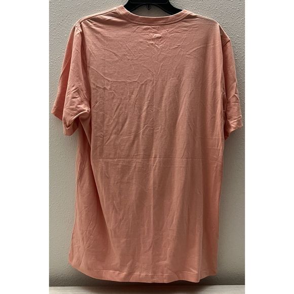 Nike Sportswear AR4997-824 Men Sz L Club Logo Tee T-Shirt Peach Sportswear - Picture 2 of 6